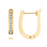 Diamond Huggie Earrings with 0.33ct Diamonds in 9K Yellow Gold - RJO9YHUG33GH