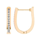 Diamond Huggie Earrings with 0.50ct Diamonds in 9K Yellow Gold - RJO9YHUG50GH