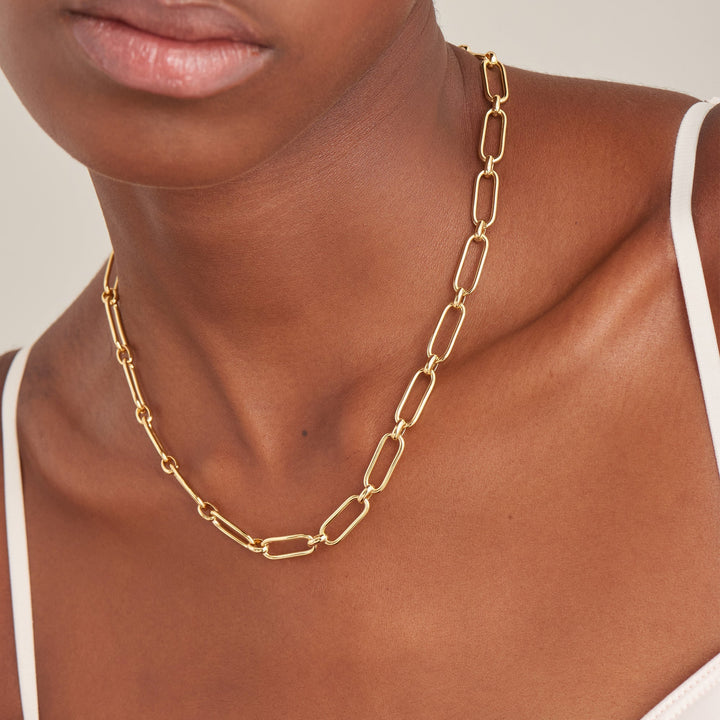 Ania Haie Gold Cable Connect Chunky Chain Necklace N046-02G