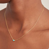 Ania Haie Gold Turquoise Wave Necklace N044-02G