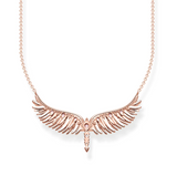 Thomas Sabo Necklace Phoenix Wing With Pink Stones Rose Gold TKE2167R