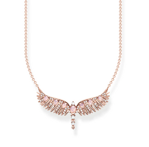 Thomas Sabo Necklace Phoenix Wing With Pink Stones Rose Gold TKE2169R