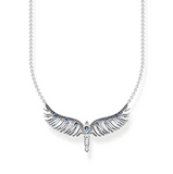Thomas Sabo Necklace Phoenix Wing With Blue Stones Silver TKE2169