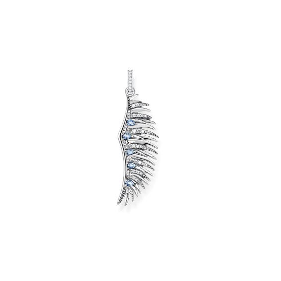 Thomas Sabo Pendant Phoenix Wing With Blue Stones Silver TPE938