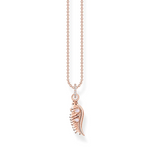 Thomas Sabo Necklace Phoenix Wing With Pink Stones Rose Gold TKE2168R