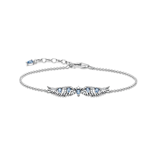 Thomas Sabo Bracelet Phoenix Wing With Blue Stones Silver TA2069