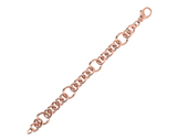 Bronzallure Purezza Bracelet with Rolò Chain and Rings WSBZ01844.R