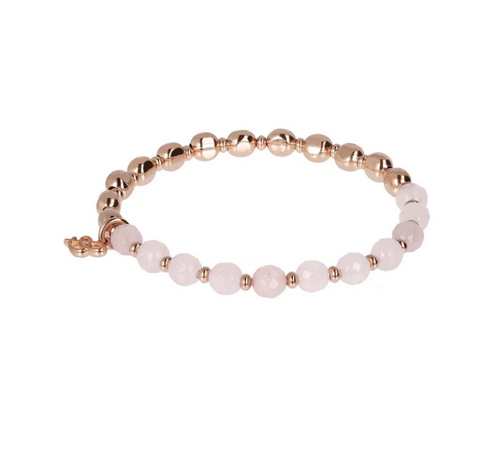 Bronzallure Variegata Rainbow Bracelet Rose Quartz WSBZ01431.RQ