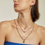 Ania Haie Silver Stud Link Charm Necklace N048-06H