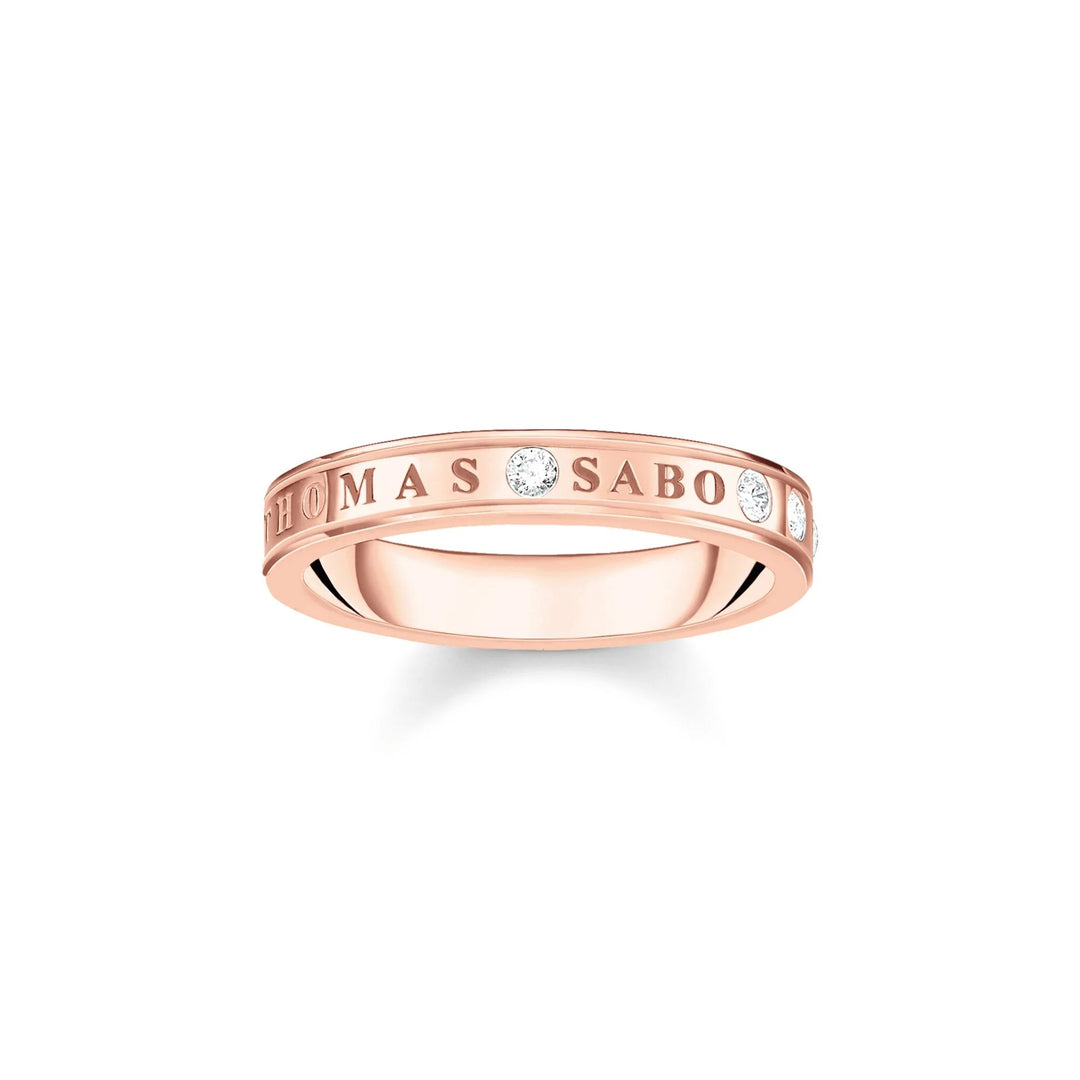 THOMAS SABO Sparkling Circles Rose Gold 1984 Ring TR2253R