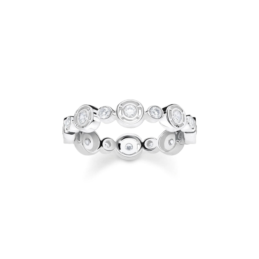 THOMAS SABO Sparkling Circles Silver Circle Ring TR2256