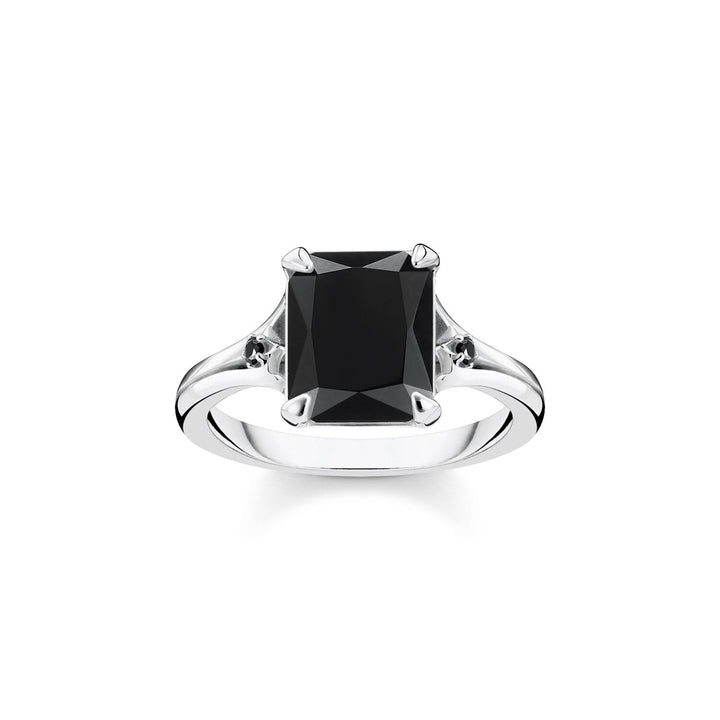 Thomas Sabo Ring Black Stone Silver | The Jewellery Boutique