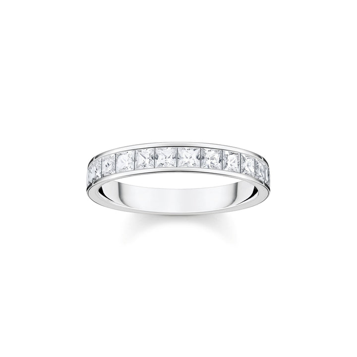 Thomas Sabo Ring white stones pavÃ© silver