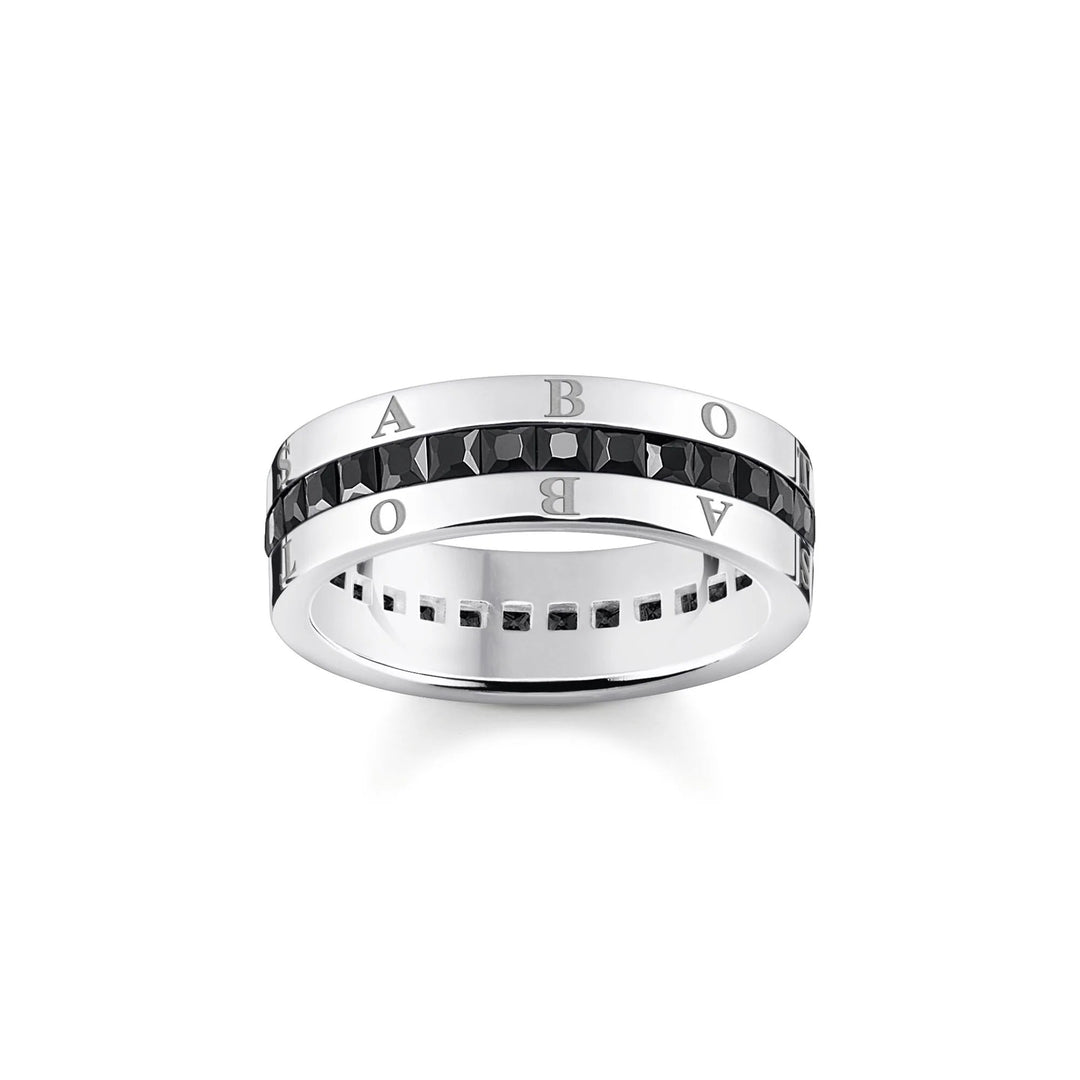 THOMAS SABO Heritage Black Wide Band Ring TR2361B