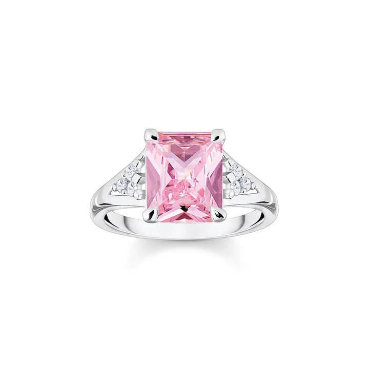 THOMAS SABO Heritage Pink Silver Cocktail Ring TR2362P