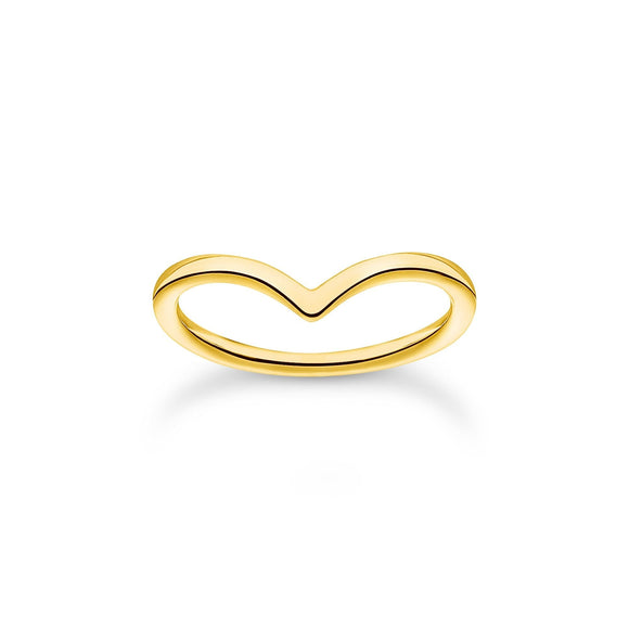 Ring V-shape gold