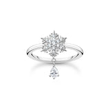 Thomas Sabo Ring snowflake with white stones silver TR2414