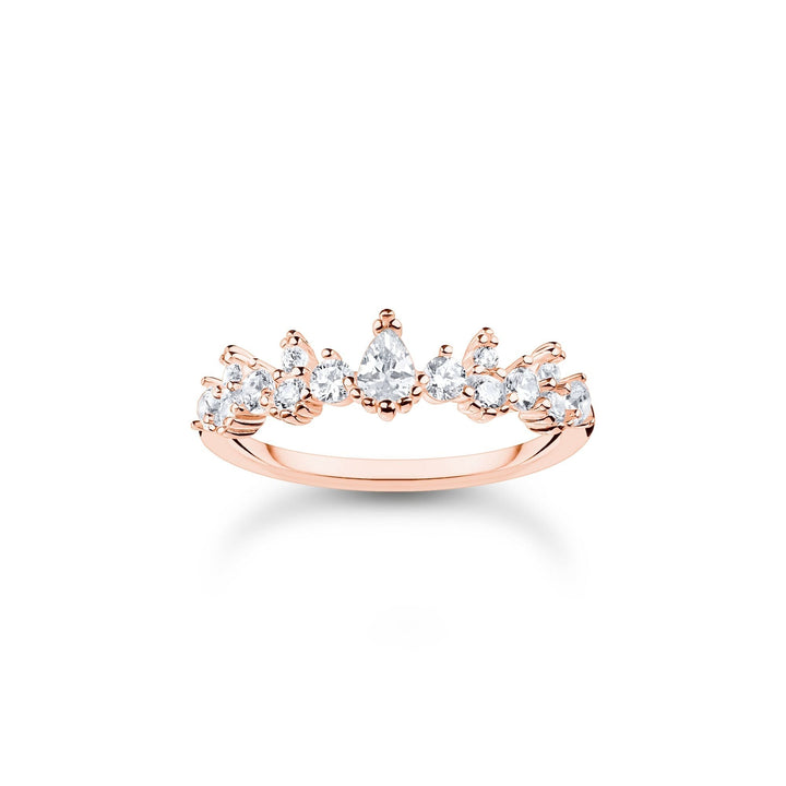 Thomas Sabo Ring ice crystals rose gold TR2415R