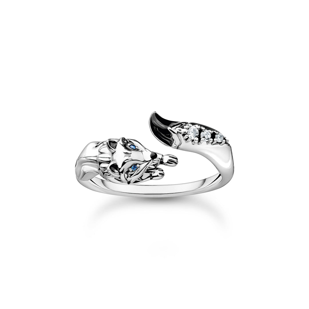 Thomas Sabo Ring fox with white stones silver TR2417