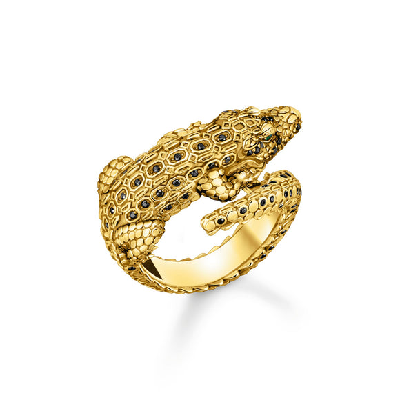 THOMAS SABO Gold Crocodile Ring TR2421Y