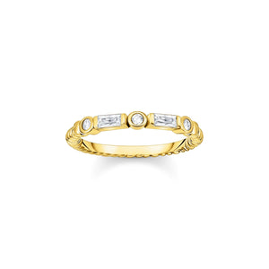 THOMAS SABO Mystic Gold And White Band Ring TR2426Y