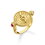 THOMAS SABO Rotating Coin Gold Ring TR2427Y