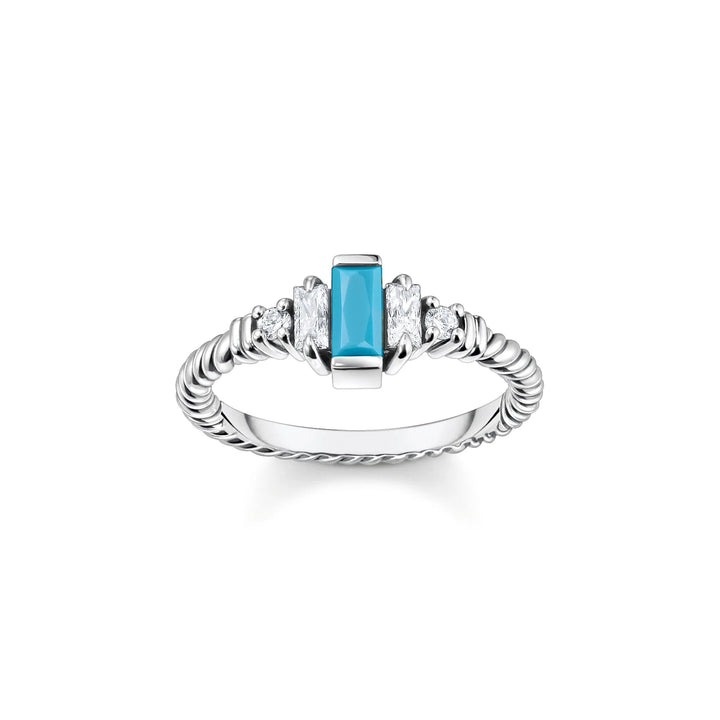 THOMAS SABO Mystic Turquoise Cocktail Ring TR2428TU