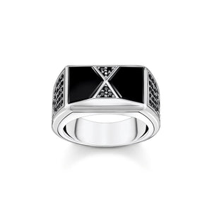 THOMAS SABO Ring Pyramid Shape Black TR2430M