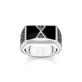 THOMAS SABO Ring Pyramid Shape Black TR2430M