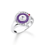 THOMAS SABO Cosmic Luck Signet Ring with Colourful Stones TR2438