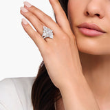THOMAS SABO Heritage Glam Cocktail Ring with White Zirconia Stones TR2441C