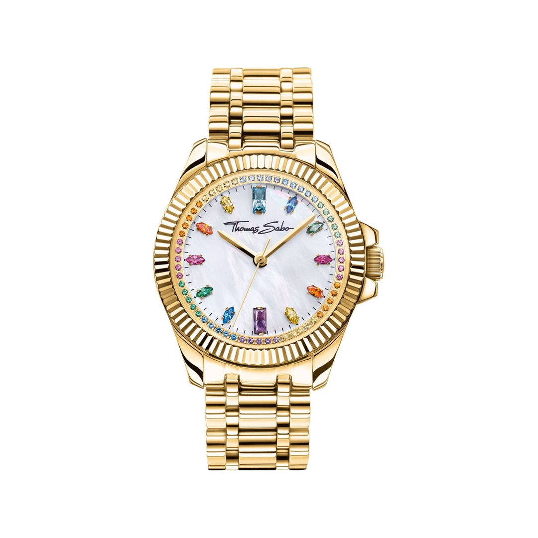 THOMAS SABO Watch for Women Divine Rainbow Yellow Gold-Coloured TWA0395