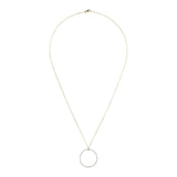 Bronzallure Pavé Open Circle Pendant Golden Necklace| The Jewellery Boutique