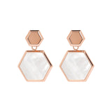 Bronzallure Hexagonal Dangle Earrings| The Jewellery Boutique