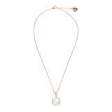 Bronzallure Small Hexagon Pendant Necklace| The Jewellery Boutique