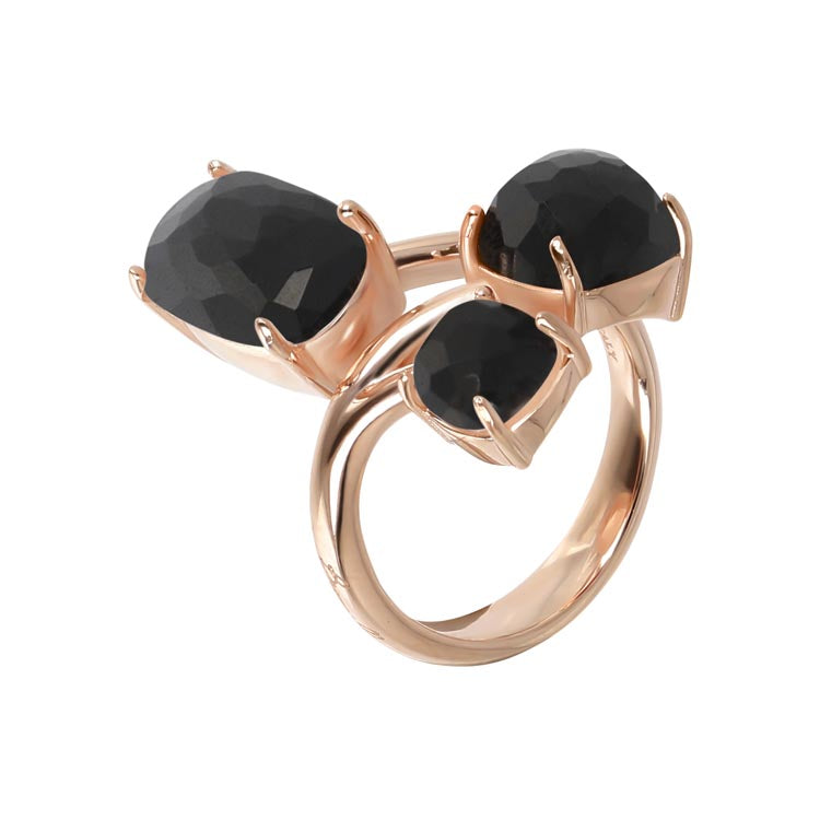 Bronzallure Variegata Black Onyx Ring WSBZ02024.BO