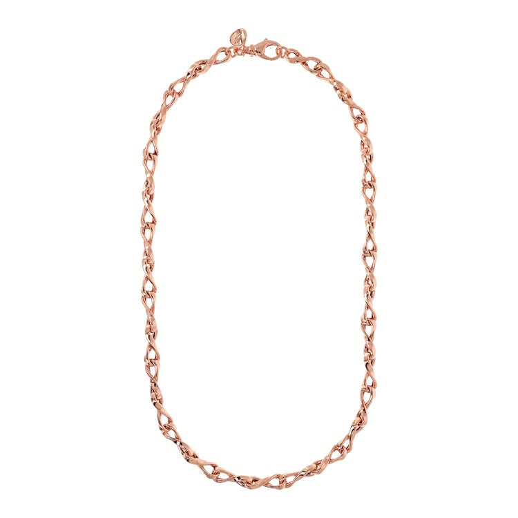 Bronzallure Purezza Twist Link Long Necklace 61cm WSBZ02038.R-LONG