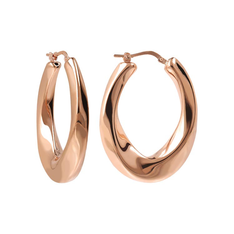 Bronzallure Purezza Oval Hoops WSBZ02044.R