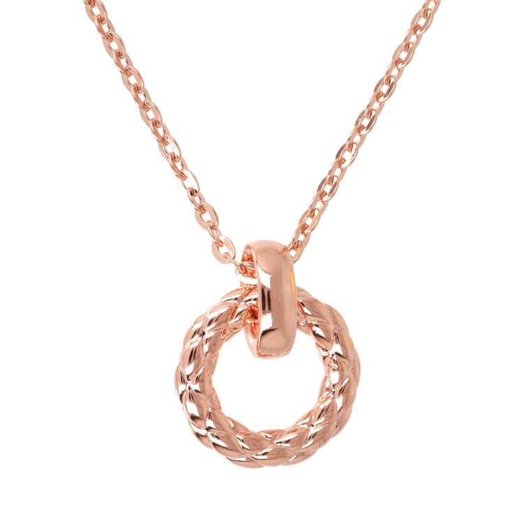 Bronzallure Purezza Circle Pendant Necklace 61cm WSBZ02050.R