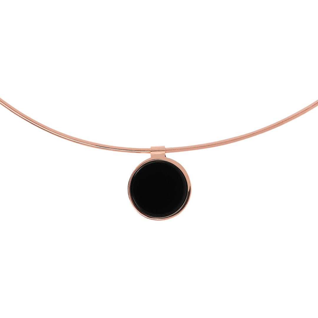 Bronzallure Alba Flat Stone Choker Necklace WSBZ02080.BO