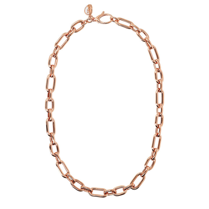 Bronzallure Purezza Oval Link Necklace 50cm WSBZ02093.R