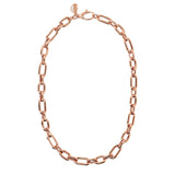Bronzallure Purezza Oval Link Necklace 50cm WSBZ02093.R