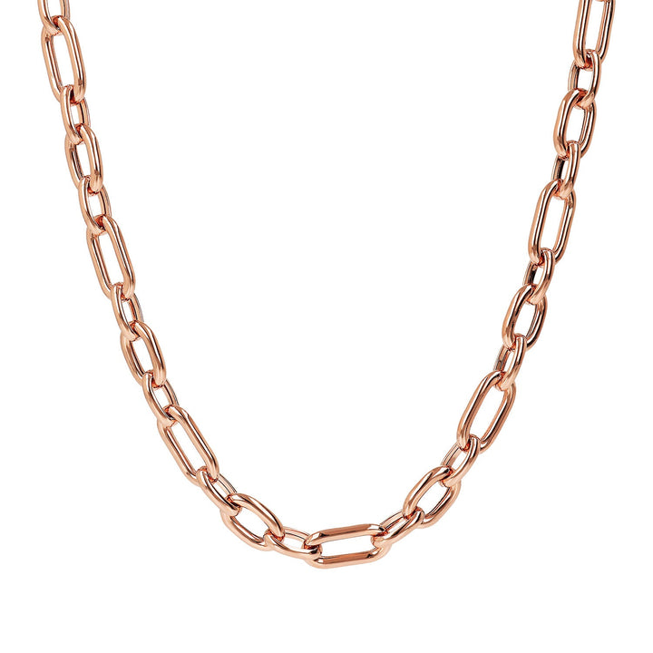 Bronzallure Purezza Oval Link Necklace 50cm WSBZ02093.R