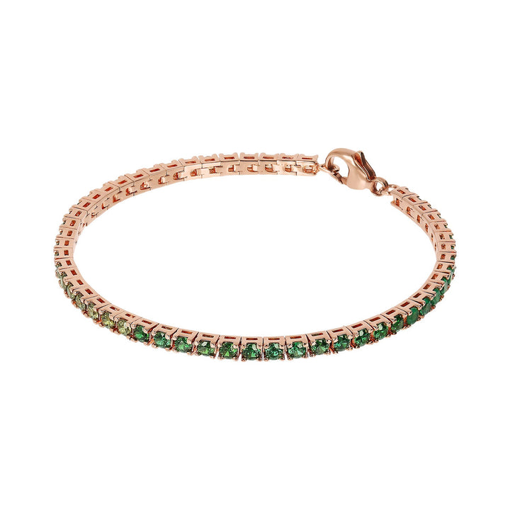 Bronzallure Miss Cubic Zirconia Bracelet 17.5cm WSBZ02112.MULTIGREEN