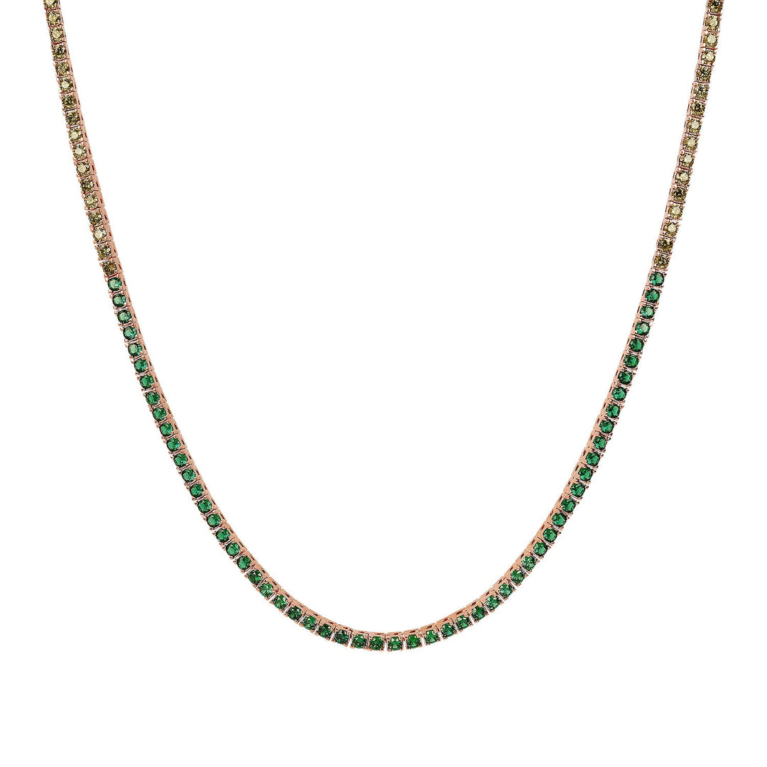 Bronzallure Miss Cubic Zirconia Necklace 41cm WSBZ02115.MULTIGREEN