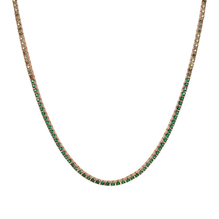 Bronzallure Miss Cubic Zirconia Necklace 41cm WSBZ02115.MULTIGREEN