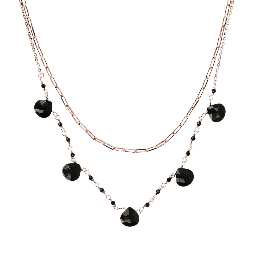 Bronzallure Variegata Multi Onyx Necklace WSBZ02121.BS