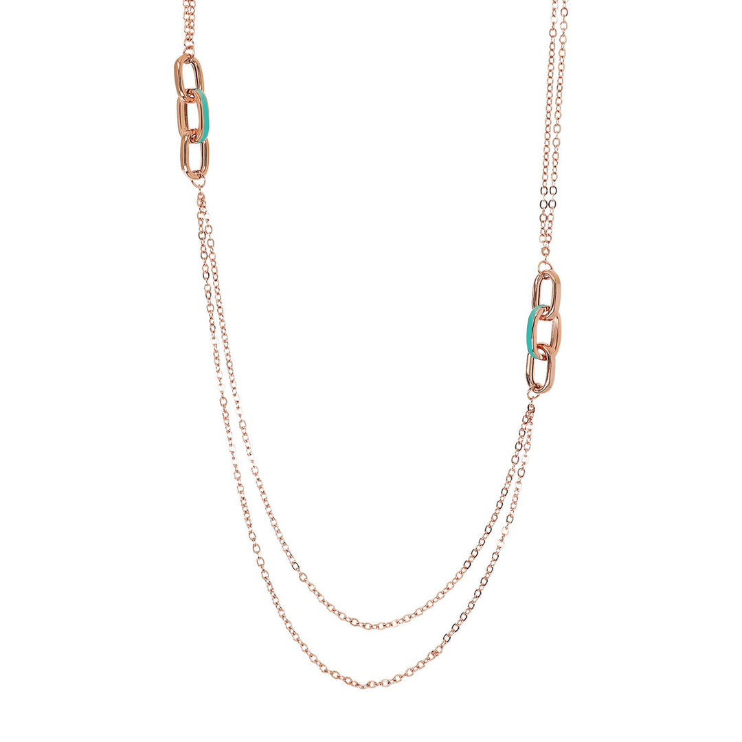 Bronzallure Miss Enamel Oval Necklace 91.4cm WSBZ02124.TIFFANY