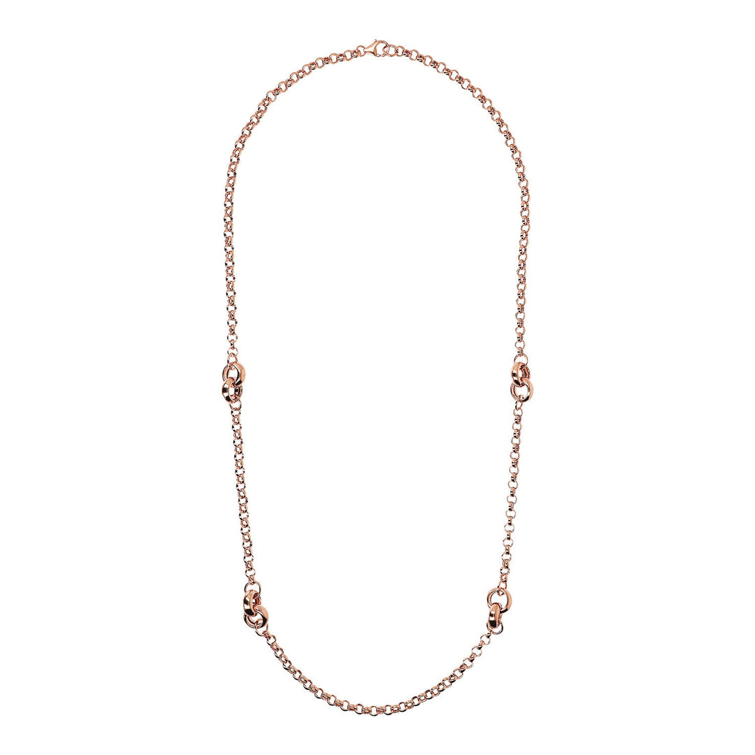 Bronzallure Purezza Long Rolo Link Necklace 91.4cm WSBZ02125.R