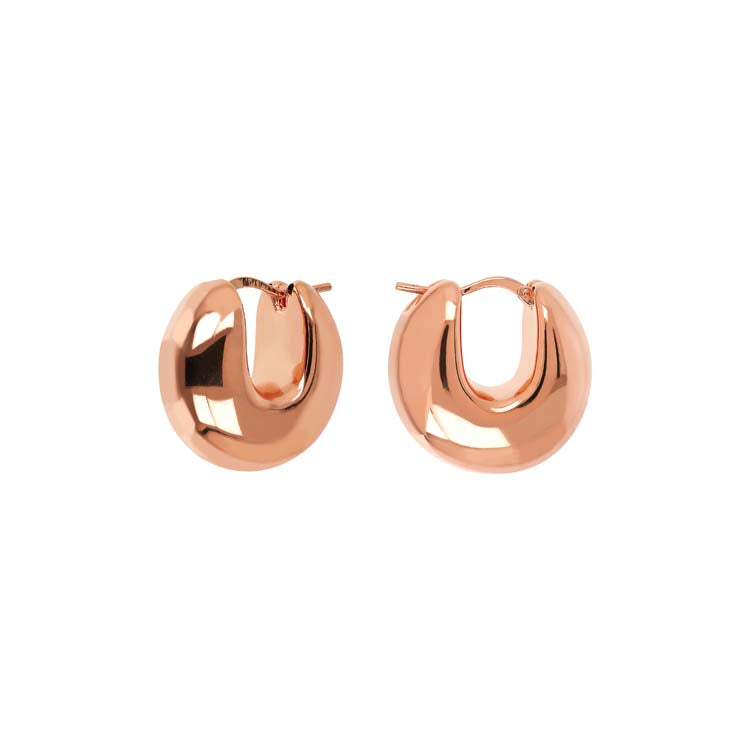 Bronzallure Purezza Domed Hoop Earrings WSBZ02178.R